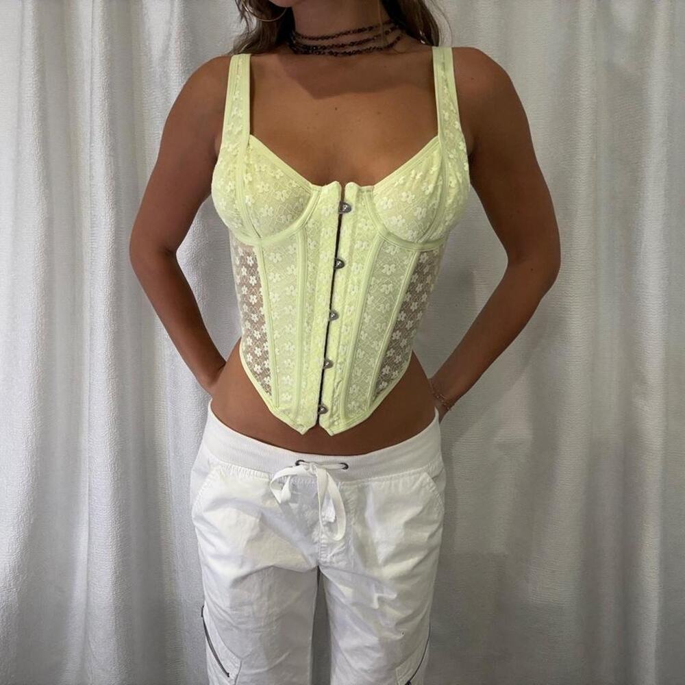 Urban outfitters lime green fairycore